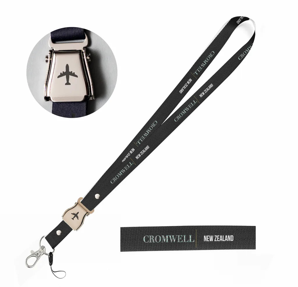Cromwell City Series seat belt lanyard - black