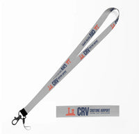 Thumbnail for Crotone Airport (CRV) lanyard - light gray