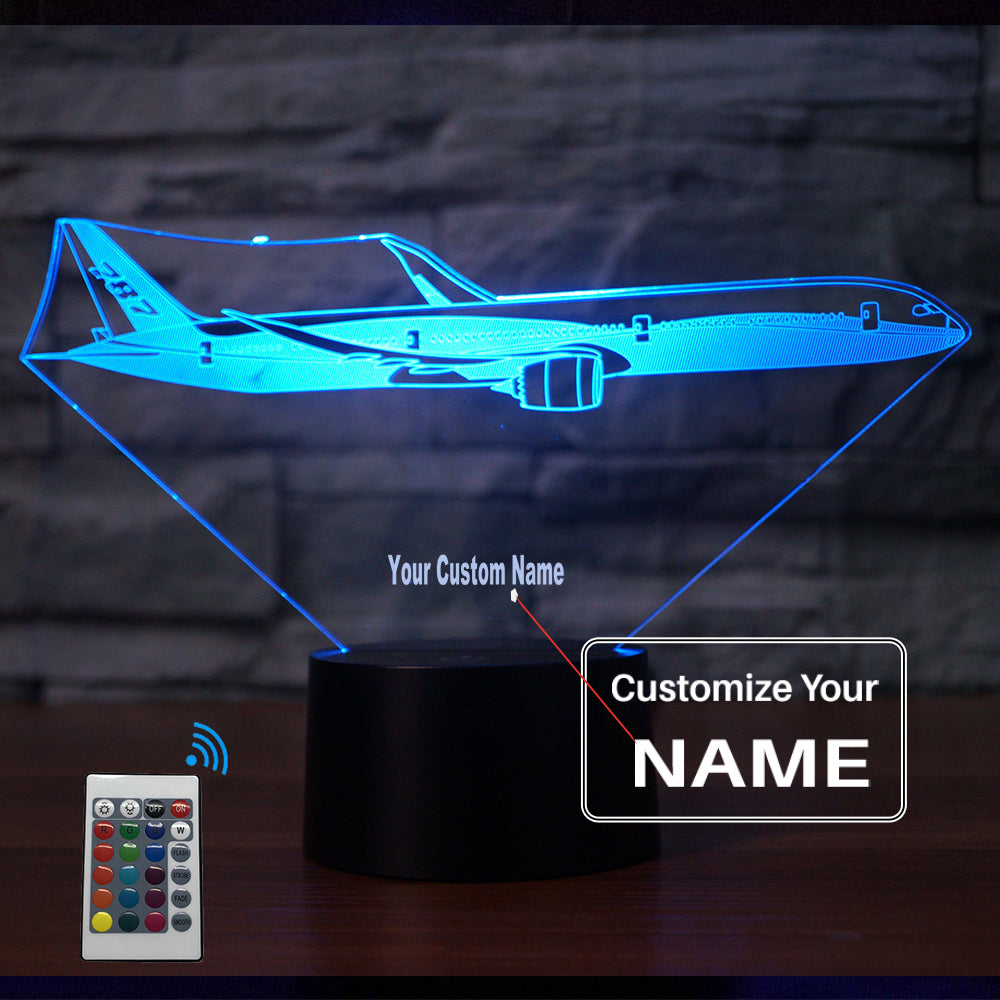 Cruising Boeing 787 Designed 3D Lamps