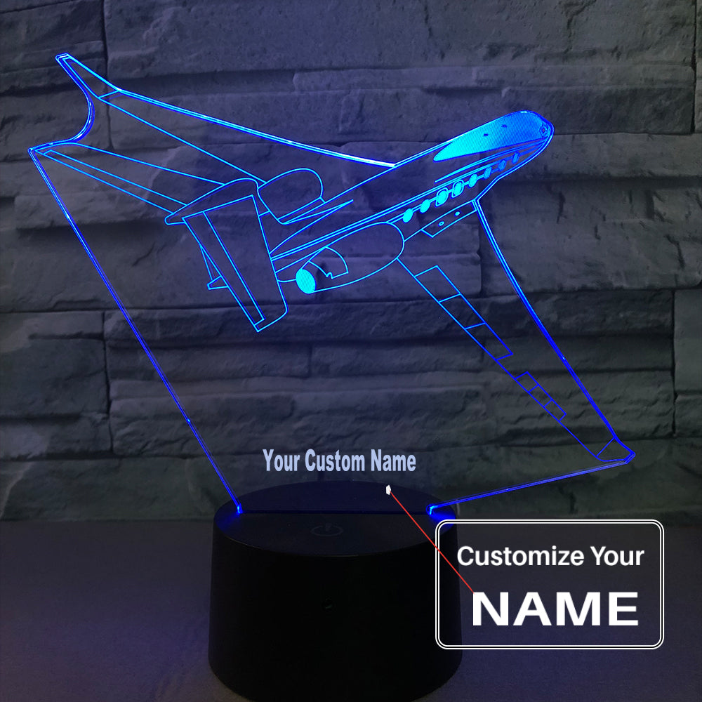 Cruising Fantastic Business Jet Designed 3D Lamp