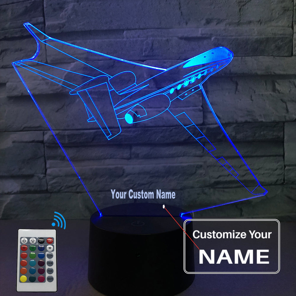 Cruising Fantastic Business Jet Designed 3D Lamp