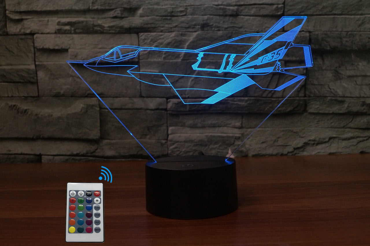 Cruising Fighting Falcon F35 Designed 3D Lamp