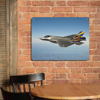 Thumbnail for Cruising Fighter Jet 35 Printed Metal Sign