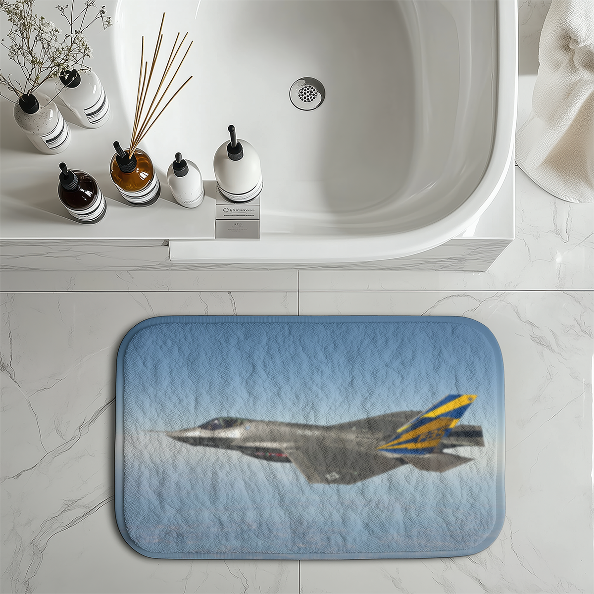Cruising Fighter Jet 35 Designed Bath Mats