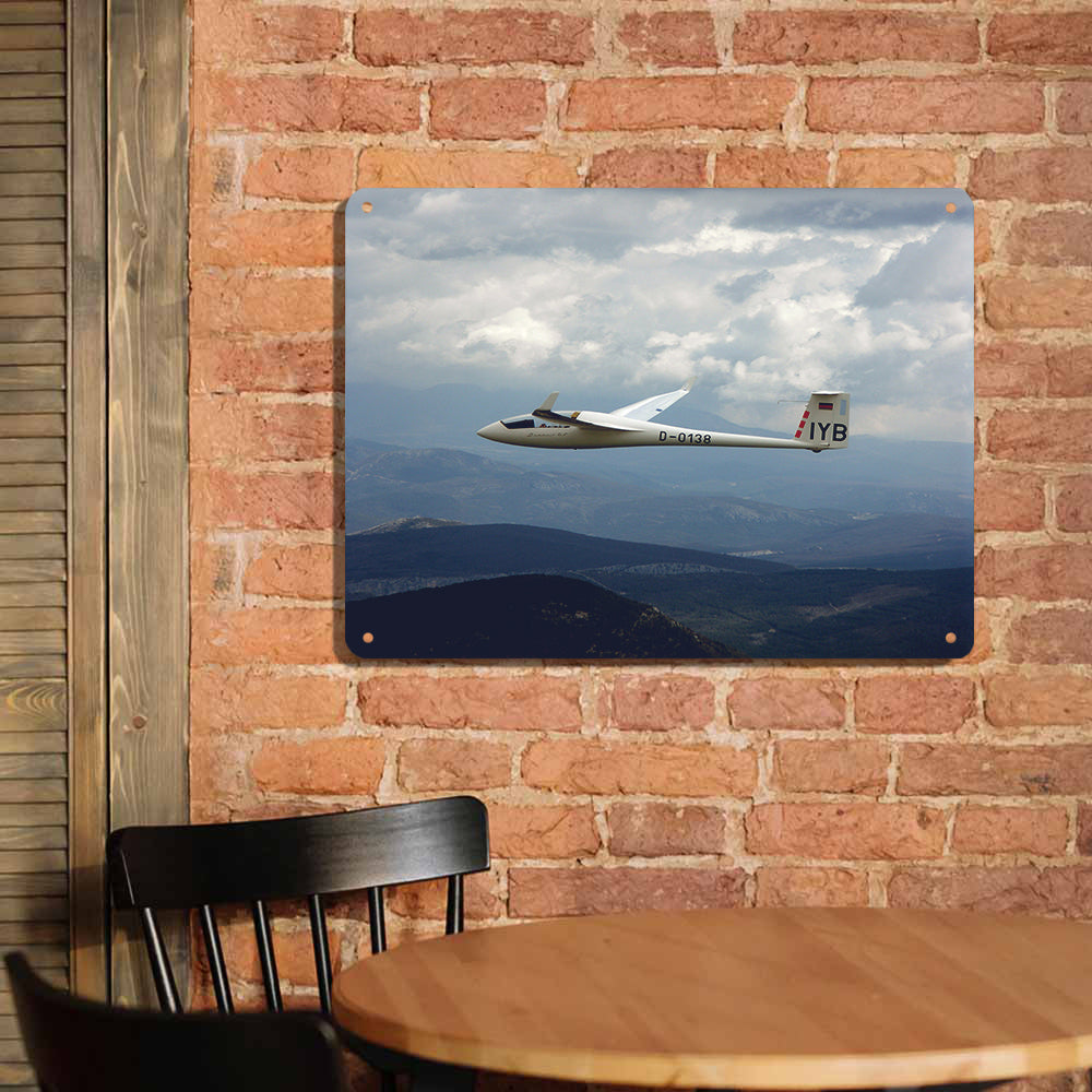 Cruising Glider Printed Metal Sign