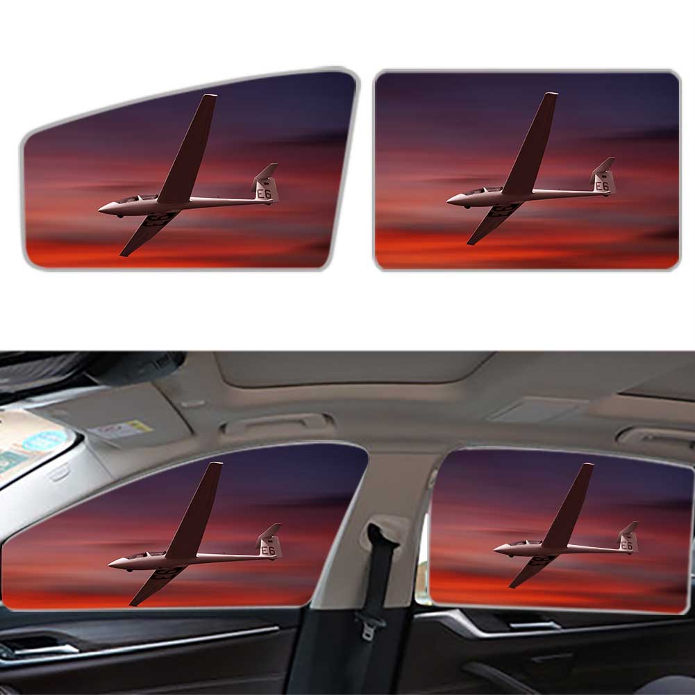 Cruising Glider at Sunset Designed Car Sun Shade (Side window)