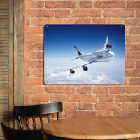 Thumbnail for Cruising Lufthansa's Boeing 747 Printed Metal Sign