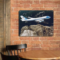 Thumbnail for Cruising United States of America Boeing 747 Printed Pillows Printed Metal Sign