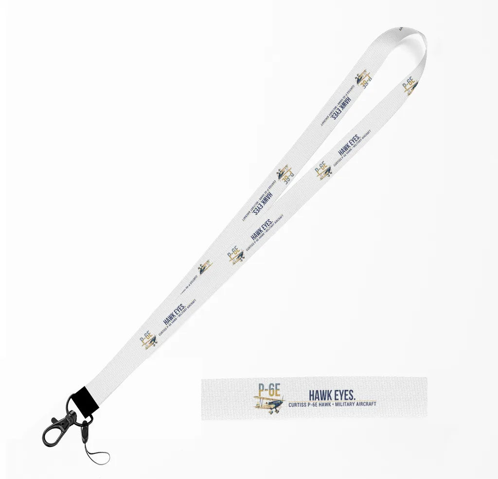 Curtiss P-6E Hawk lanyard - white