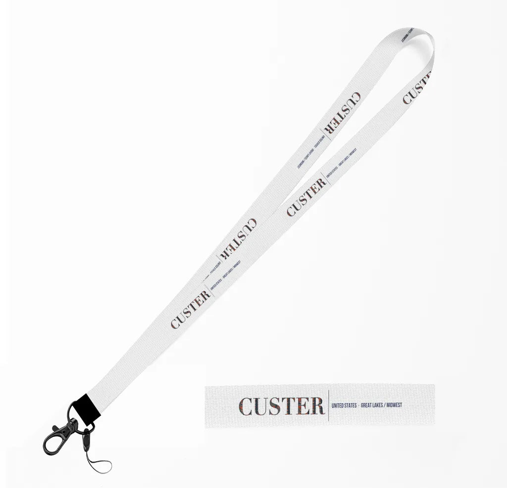 Custer City Series lanyard - white