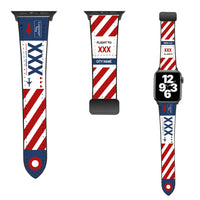 Thumbnail for Custom Airport Code & Name Designed Leather Apple Watch Straps