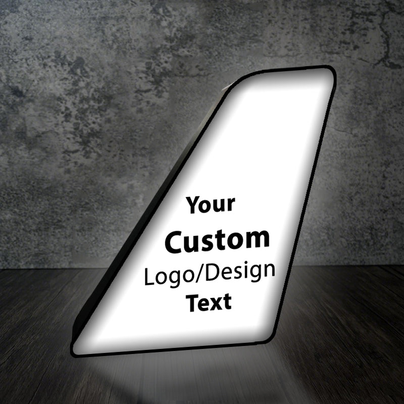 Custom Design Image Logo Designed Led Aircraft Tail & 3D Lamp