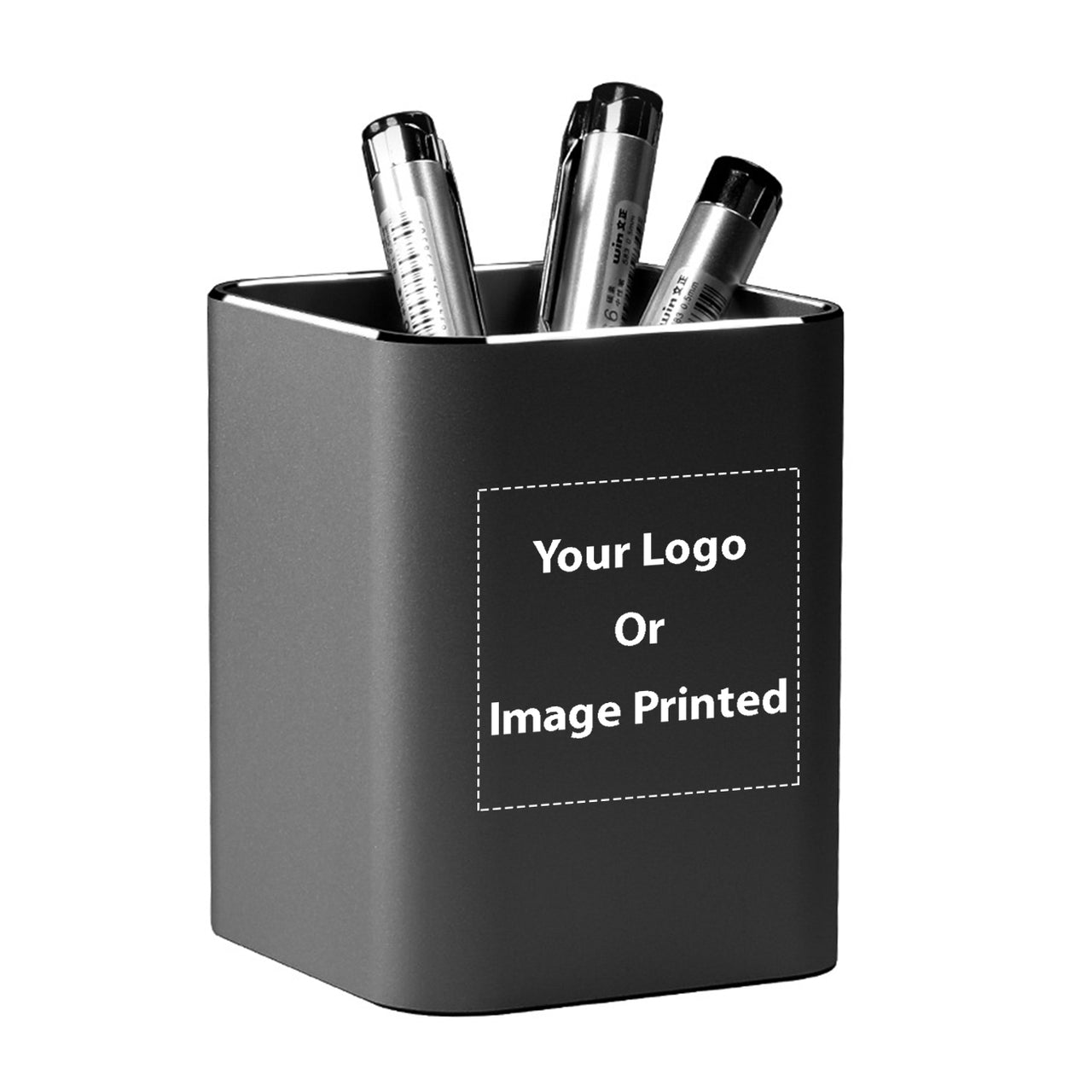 Custom Design Image Logo Aluminium Alloy Pen Holders
