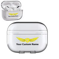 Thumbnail for Custom Name (Badge 2) Designed Transparent Earphone AirPods 