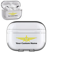 Thumbnail for Custom Name (Badge 3) Designed Transparent Earphone AirPods 