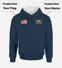 Thumbnail for Custom Name & Badge & Flag Designed Hoodies