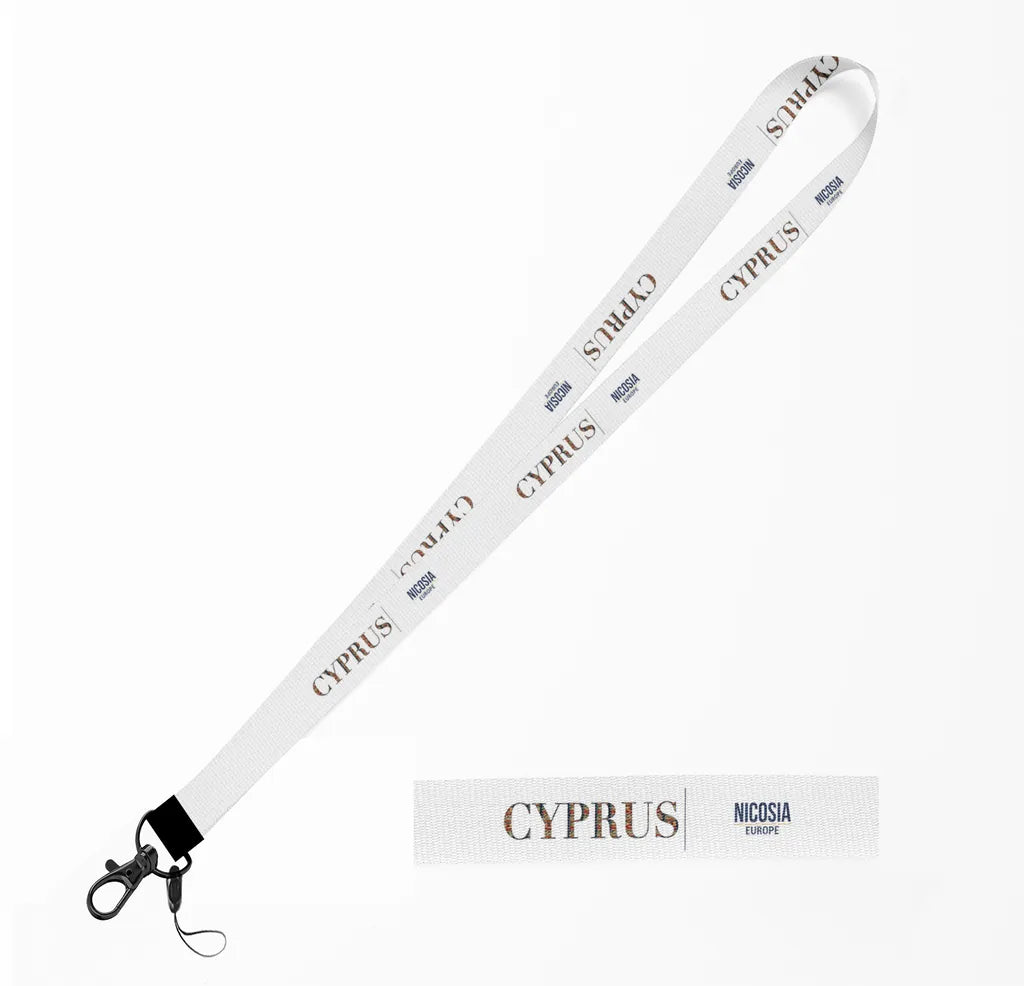 Cyprus Country Series lanyard - white