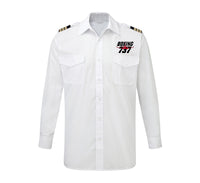 Thumbnail for Amazing Boeing 737 Designed Long Sleeve Pilot Shirts