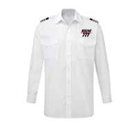 Thumbnail for Amazing Boeing 777 Designed Long Sleeve Pilot Shirts