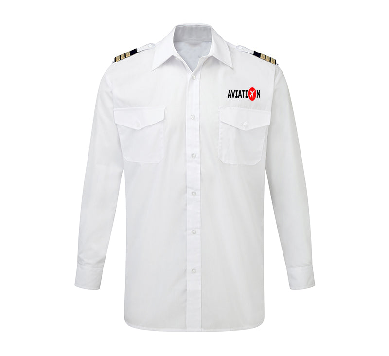 Aviation Designed Long Sleeve Pilot Shirts