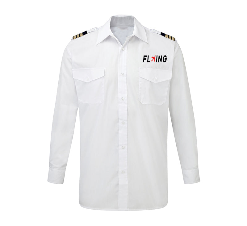Flying Designed Long Sleeve Pilot Shirts