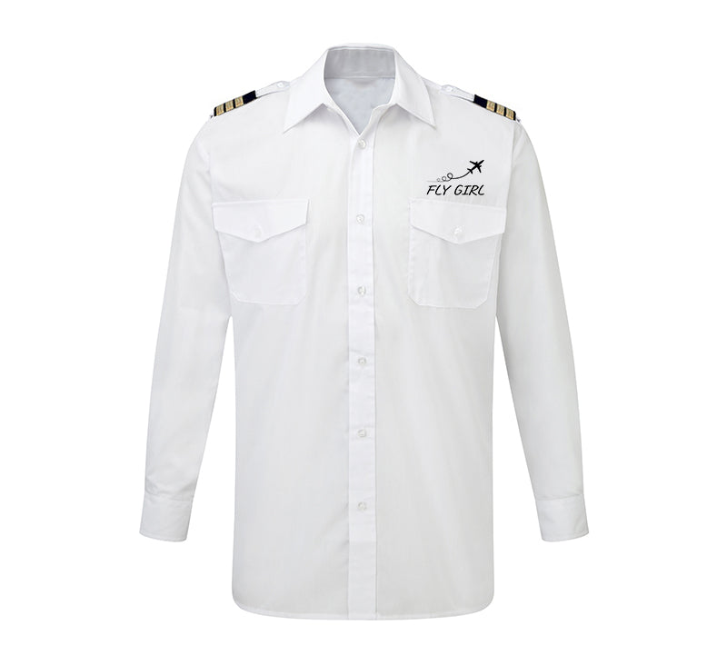 Just Fly It & Fly Girl Designed Long Sleeve Pilot Shirts