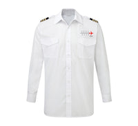 Thumbnail for Aviation Heartbeats Designed Long Sleeve Pilot Shirts