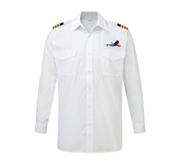 Thumbnail for Multicolor Airplane Designed Long Sleeve Pilot Shirts