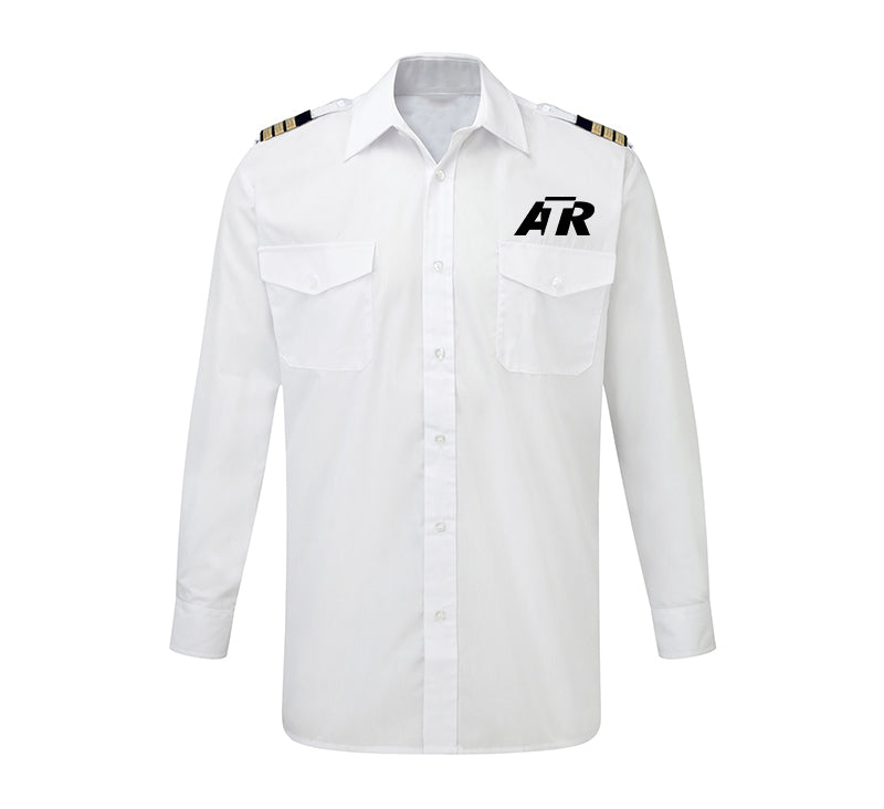 ATR & Text Designed Long Sleeve Pilot Shirts