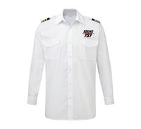 Thumbnail for Amazing Boeing 757 Designed Long Sleeve Pilot Shirts