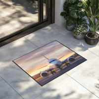 Thumbnail for Face to Face with Boeing 737-800 During Sunset Designed Door Mats
