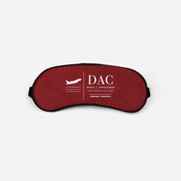 Thumbnail for Hazrat Shahjalal International Airport Dhaka (DAC) Sleep Masks - Sleep Mask - Front - Dark Red
