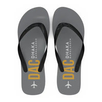 Thumbnail for Hazrat Shahjalal International Airport Dhaka (DAC) Slippers & Flip Flops - Slippers - Flip Flops - Code - Gray