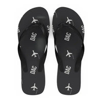 Thumbnail for Hazrat Shahjalal International Airport Dhaka (DAC) Slippers & Flip Flops - Slippers - Flip Flops - Pattern - Black