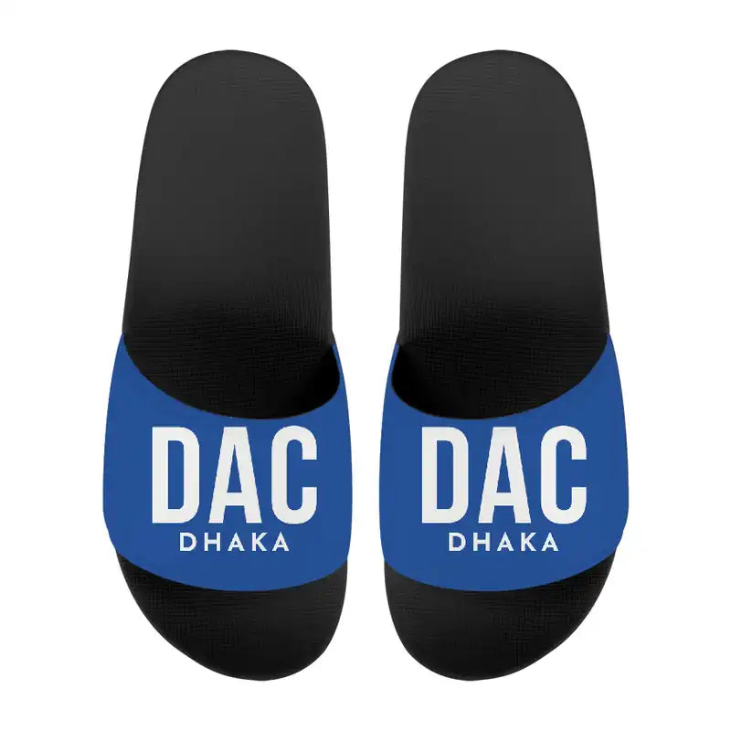 Hazrat Shahjalal International Airport Dhaka (DAC) Slippers & Flip Flops - Slippers - Sport - Code - Blue