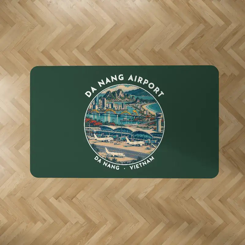Da Nang International Airport (DAD) Carpets - Carpet Rectangle - Badge - Dark Green V2