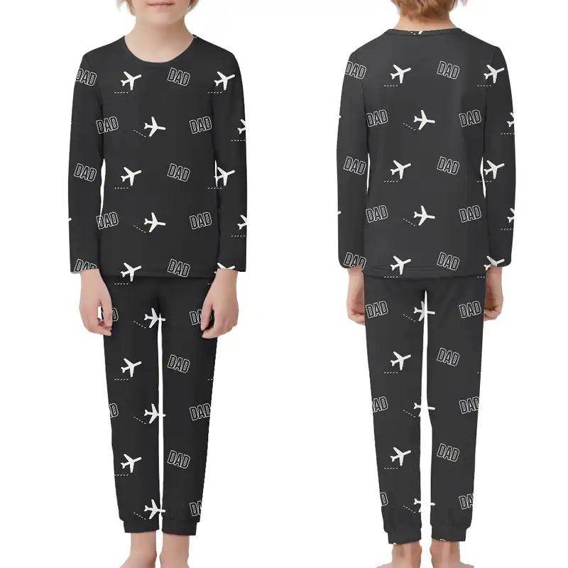 Da Nang International Airport (DAD) Pajamas - Children Pajamas - Black