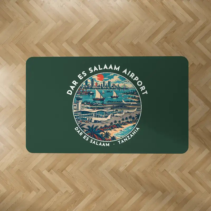 Julius Nyerere International Airport (DAR) Carpets - Carpet Rectangle - Badge - Dark Green V2