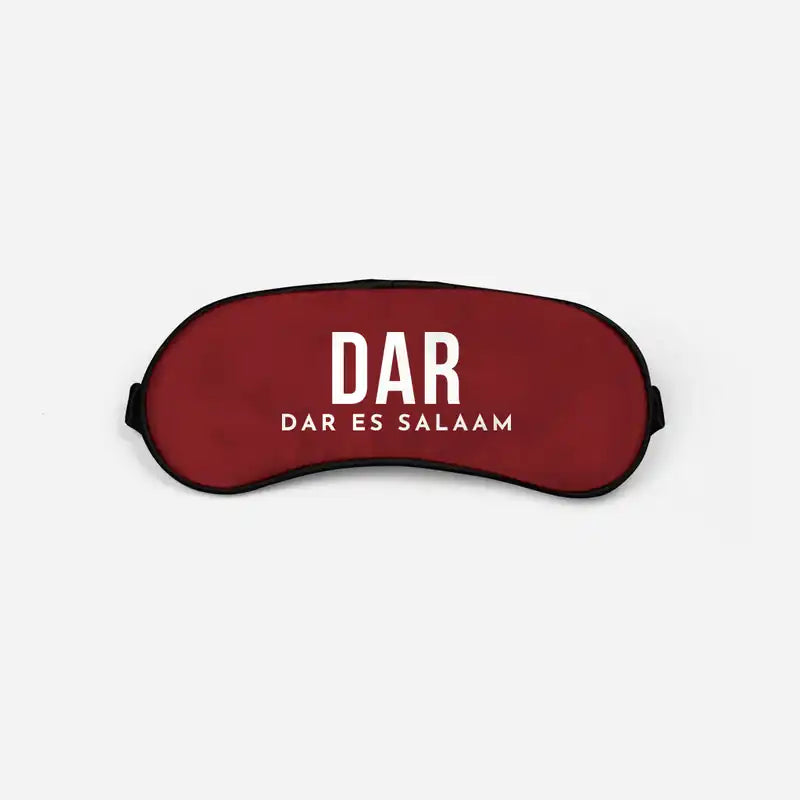 Julius Nyerere International Airport (DAR) Sleep Masks - Sleep Mask - Code - Dark Red