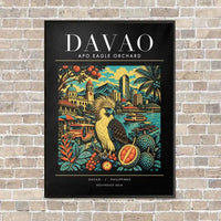 Thumbnail for DAVAO - Poster - Canvas Framed - Black