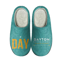 Thumbnail for James M. Cox Dayton International Airport (DAY) Slippers & Flip Flops - Slippers - Cotton - Code - Different - Turquoise