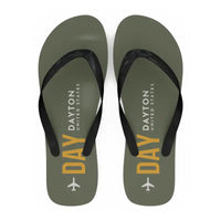 Thumbnail for James M. Cox Dayton International Airport (DAY) Slippers & Flip Flops - Slippers - Flip Flops - Code - Green Army