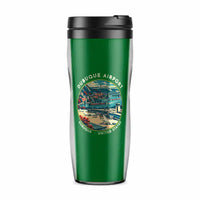 Thumbnail for Dubuque Regional Airport (DBQ) Travel Mugs - Badge - Plastic (No Holder) - Green