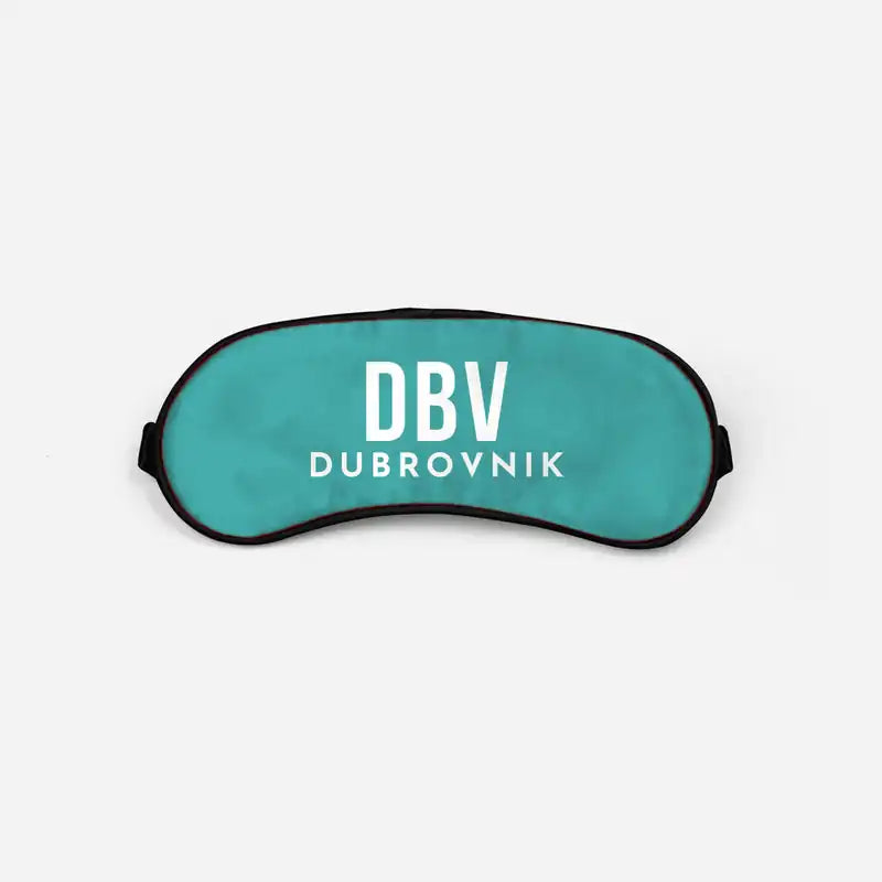 Dubrovnik Ruđer Bošković Airport (DBV) Sleep Masks - Sleep Mask - Code - Turquoise