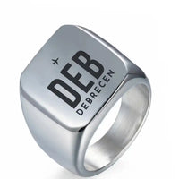 Thumbnail for Debrecen International Airport (DEB) Rings - Ring - Silver