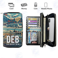 Thumbnail for Debrecen International Airport (DEB) Leather Wallets - Zip Long Wallet - Scene