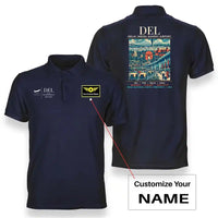 Thumbnail for DEL - Poster - Double-Side Polo - Navy Blue + Name