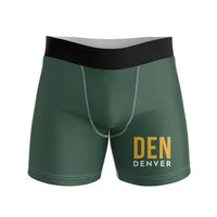 Thumbnail for Denver International Airport (DEN) Men Boxers - Code - Dark Green