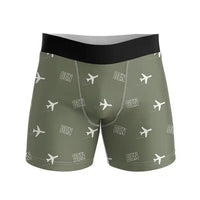 Thumbnail for Denver International Airport (DEN) Men Boxers - Pattern - Green Army
