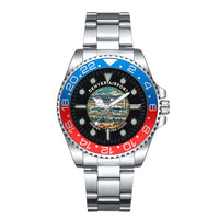 Thumbnail for Denver International Airport (DEN) Aviator Watches - Badge - Premium Diver - Blue & Red